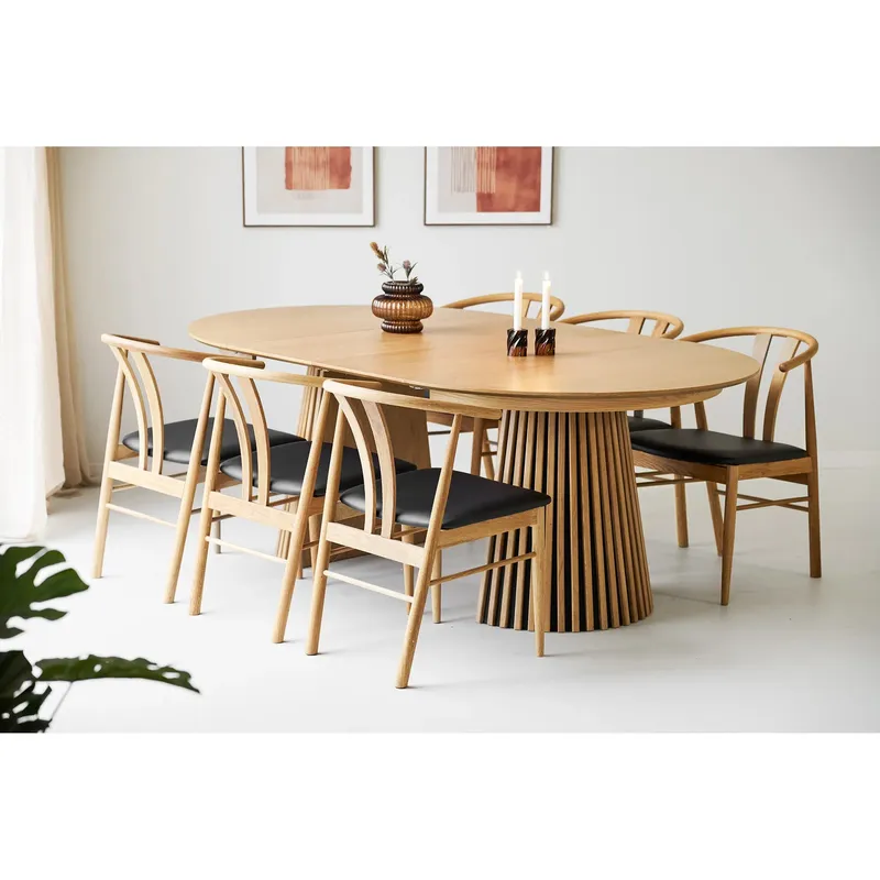 Stół Rozkładany MEBLIVA Osaka 120 cm, Drewno Dąb Naturalny