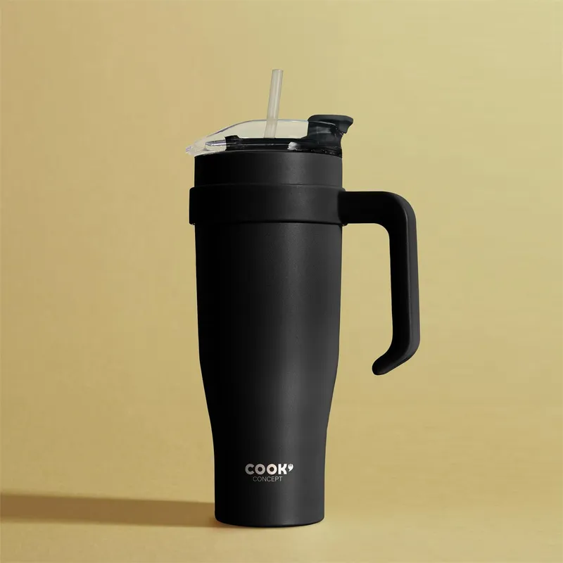 Kubek Termiczny MEBLIVA Miami Classic, Stal Nierdzewna 1200 ml - Czarny