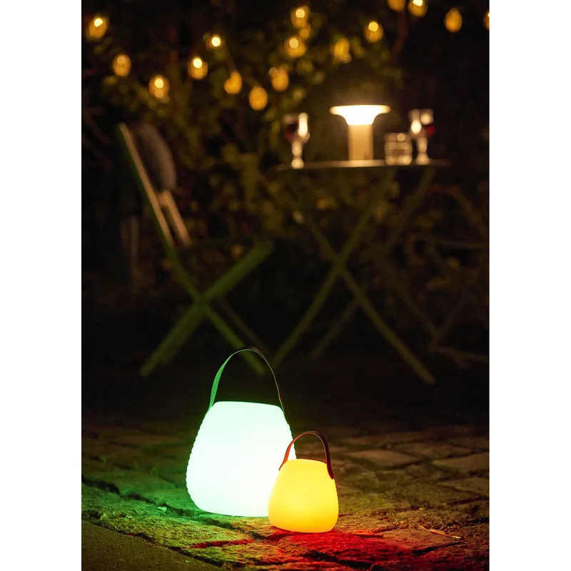 Lampa Ogrodowa MEBLIVA Derry LED Akumulatorowa Nowoczesna - Biała