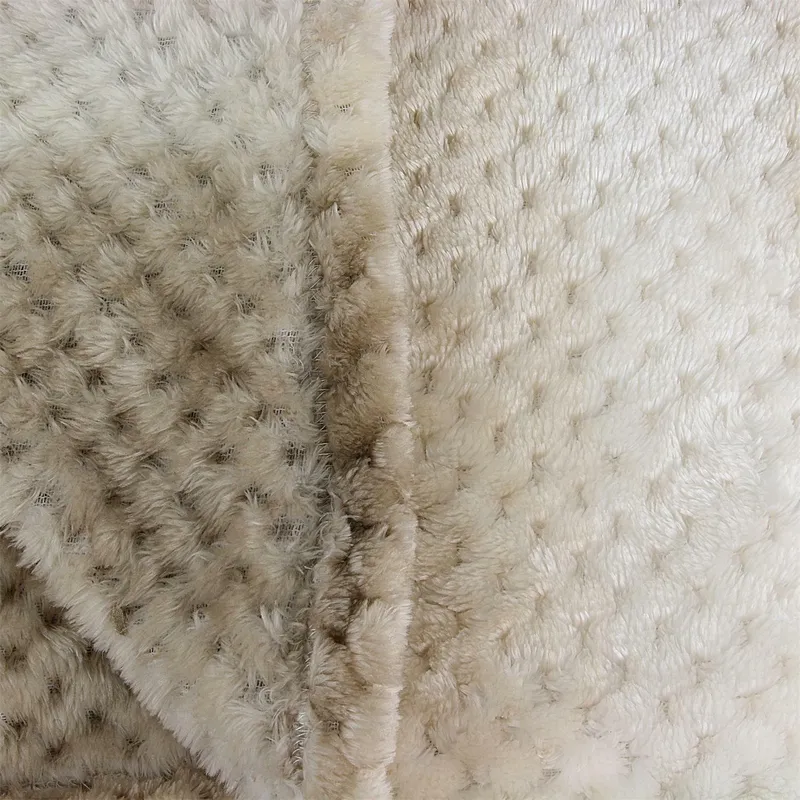 Koc MEBLIVA Honey Poliester 150x220cm - Beżowy