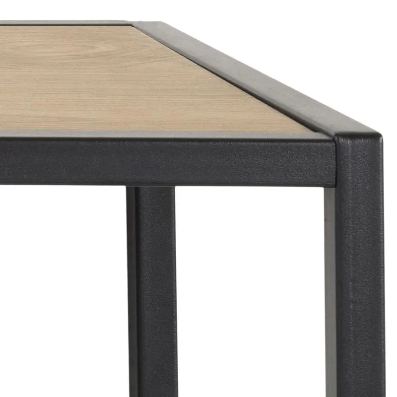 Wieszak Ścienny MEBLIVA Seaford Dąb 77 cm - Naturalny I Czarny