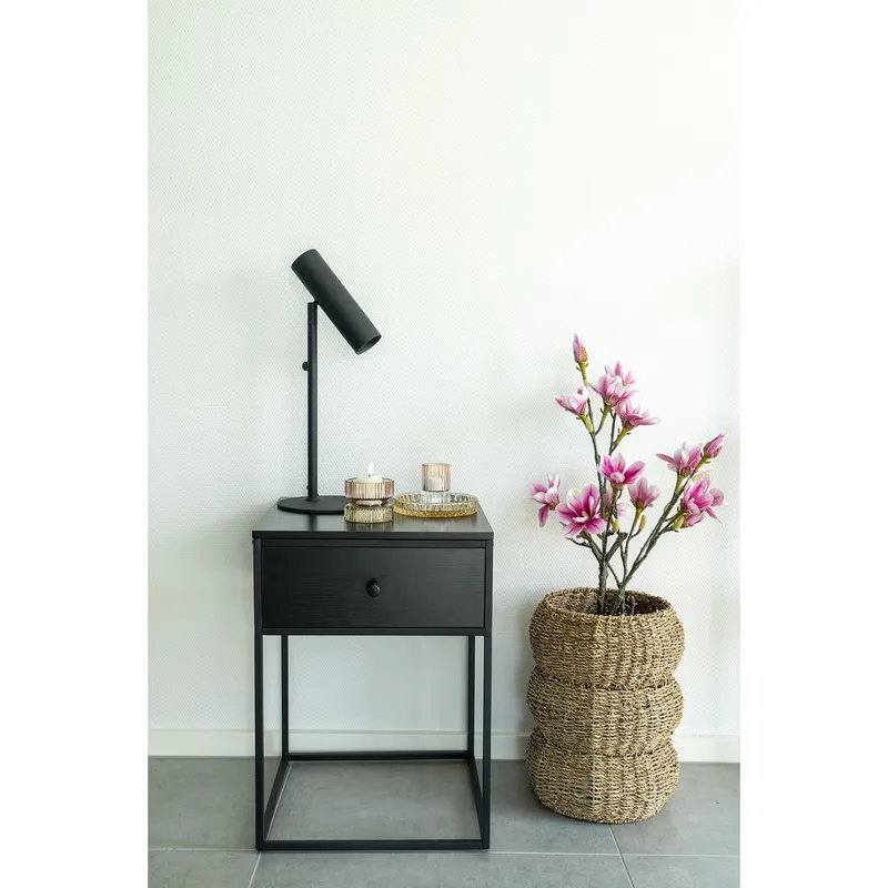 Sztuczna Roślina MEBLIVA Magnolia Różowa Polietylen 74cm - Zielony