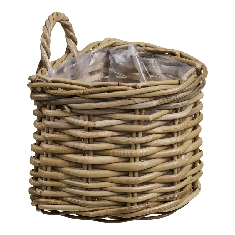 Kosz Dekoracyjny MEBLIVA Keli Rattan, Styl Boho - Naturalny