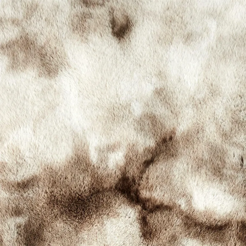 Koc MEBLIVA Furry 140x200 cm Polarowy Poliester - Beżowy