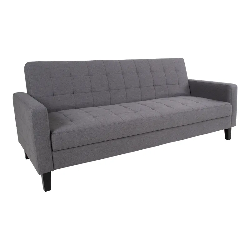 Sofa Rozkładana MEBLIVA Milton, Skandynawska, Funkcja Spania - Szara