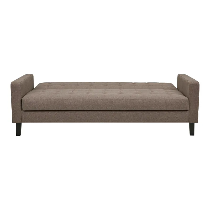 Sofa Rozkładana MEBLIVA Milton, Poliester Aksamitny, 204 cm - Szary