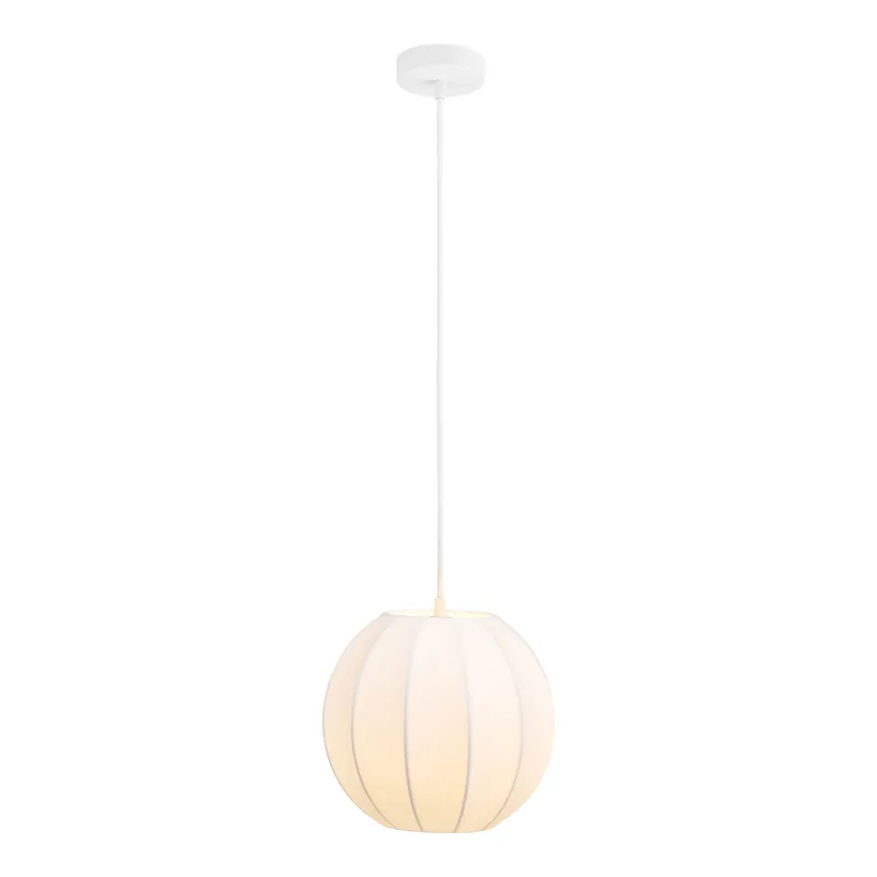 Lampa Wisząca MEBLIVA Coventry Okrągła Nowoczesna 25 cm - Biała