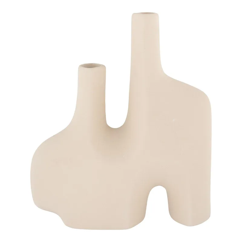 Wazon MEBLIVA Sand Ceramiczny Do Dekoracji - Beżowy