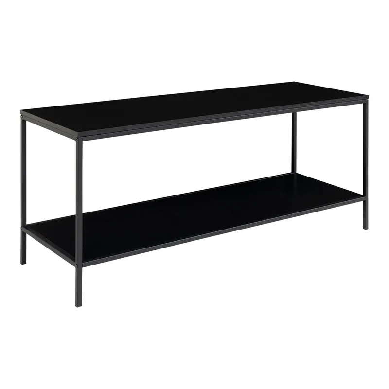 Szafka RTV MEBLIVA Vita 100 cm, Loftowy Styl, Płyta Wiórowa - Czarny