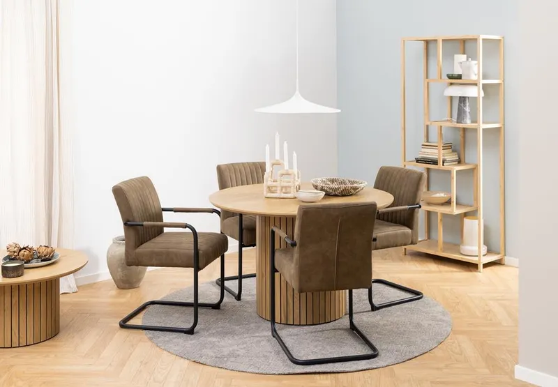 Stół MEBLIVA Yale 120cm Skandynawski MDF - Naturalny