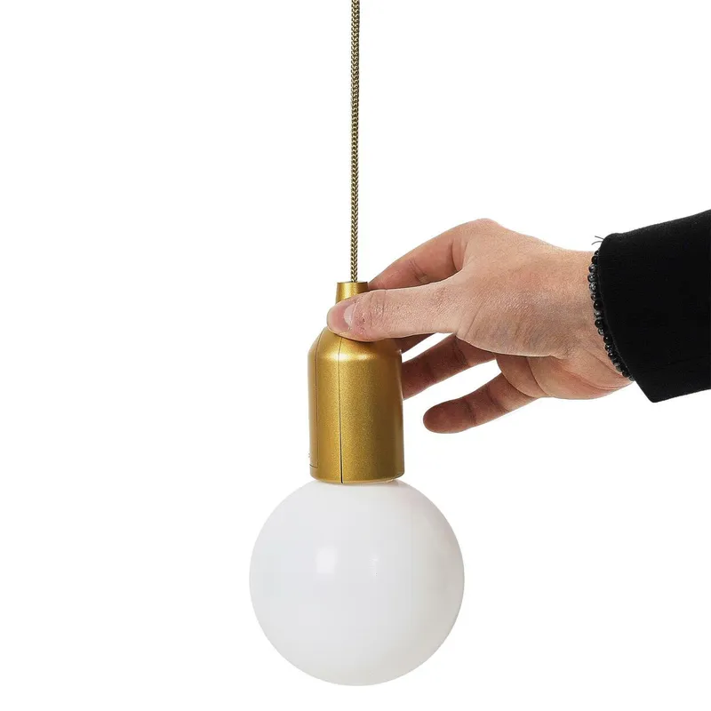 Lampa Wisząca MEBLIVA Żarówka Dekoracyjna LED - Złota