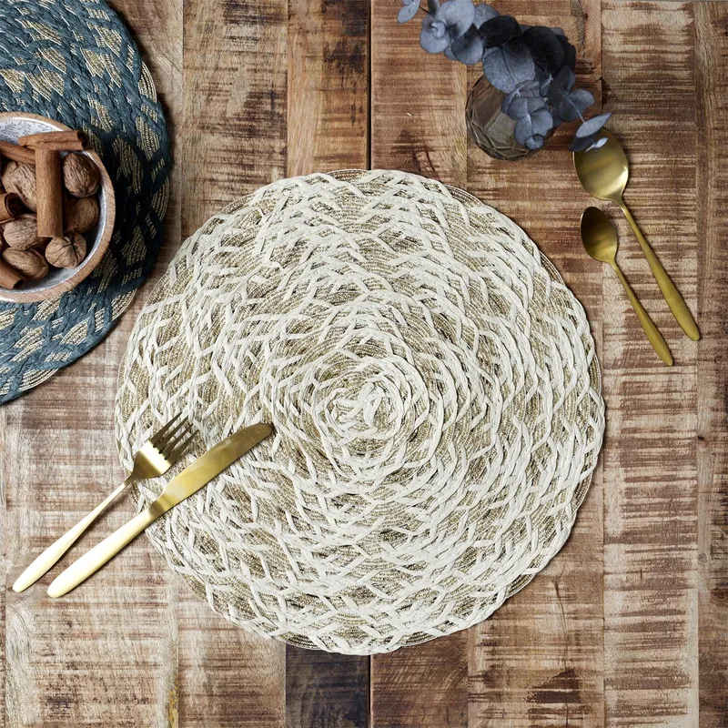 Podkładka Pod Talerz MEBLIVA Jute 38cm Poliester - Beżowy