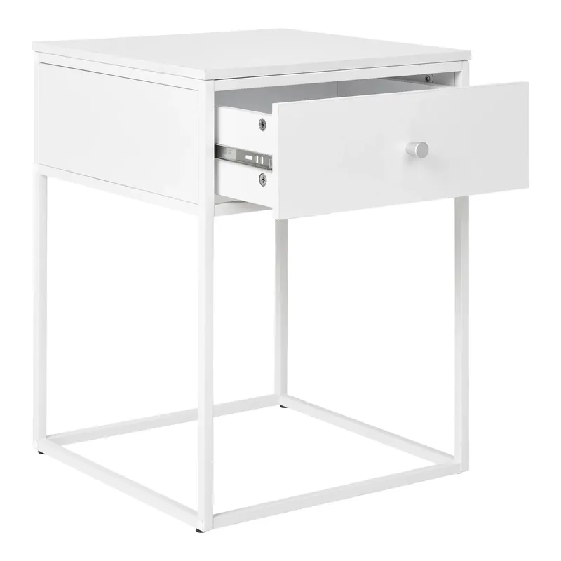 Szafka Nocna MEBLIVA Vita MDF, 40 cm, Nowoczesna - Biała