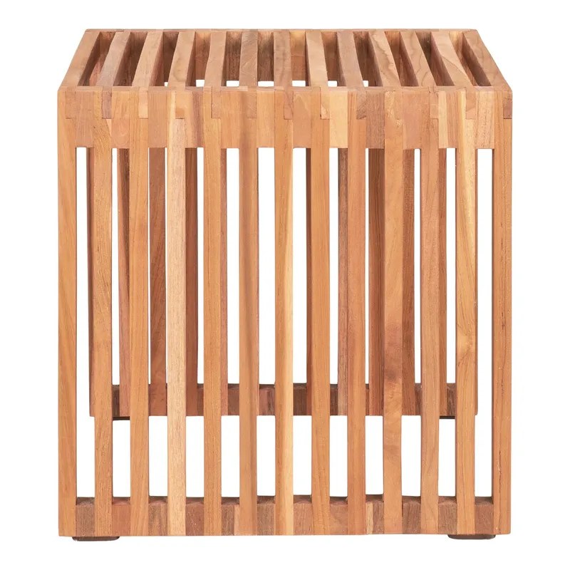 Stolik Kawowy MEBLIVA Pego 40cm Z Drewna Tekowego - Naturalny