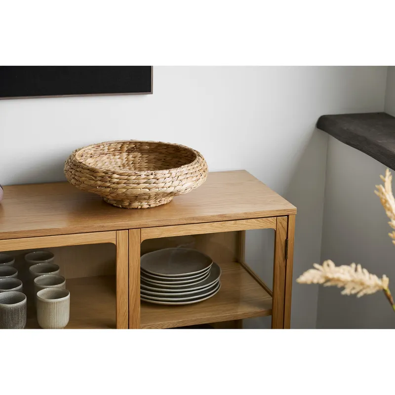 Taca MEBLIVA Frellesvig Z Hiacyntu Wodnego, 38 cm - Naturalny