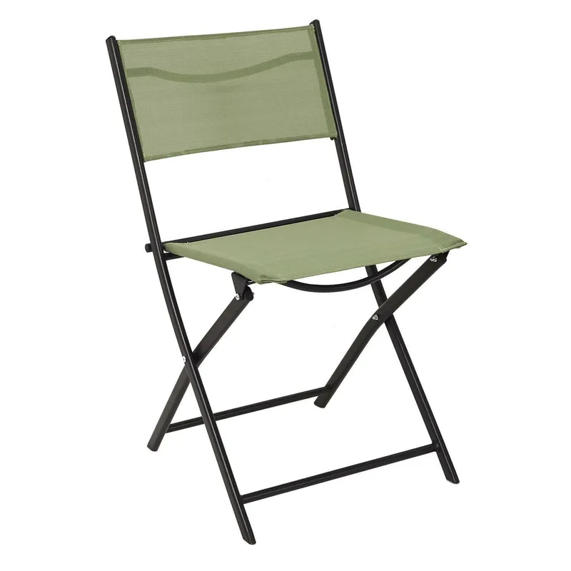 Krzesło Elba Składane Outdoor GARDIVA, Metal, Nowoczesne - Zielone