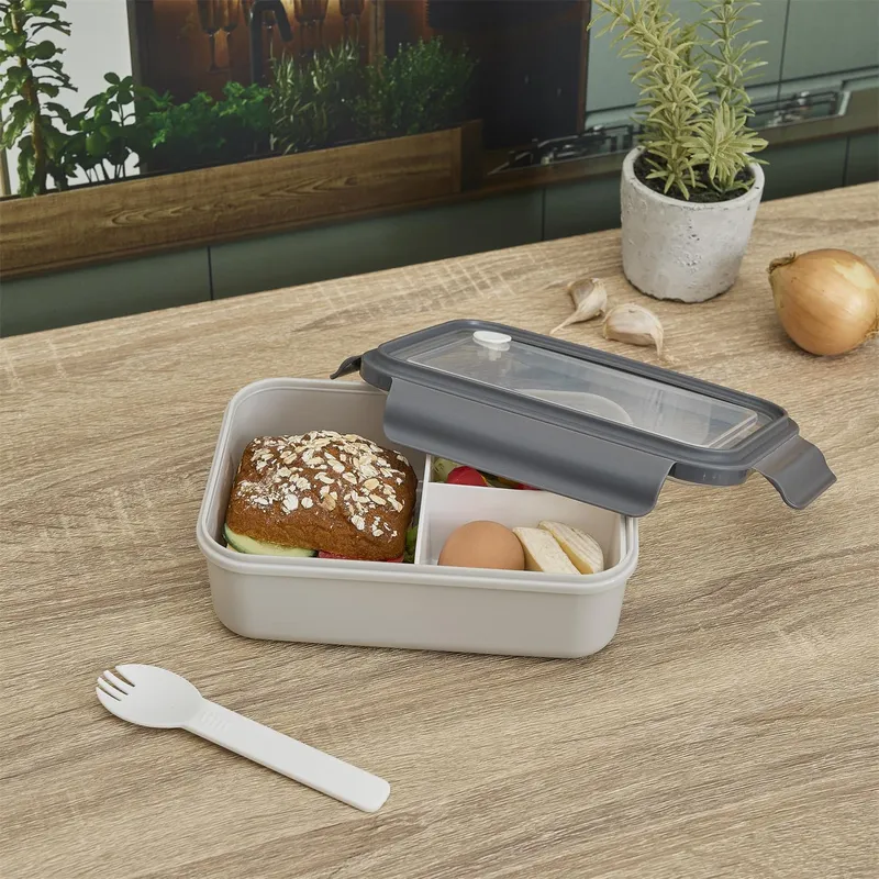 Lunchbox Clip MEBLIVA Pojemnik Na Lunch Polipropylen - Szary