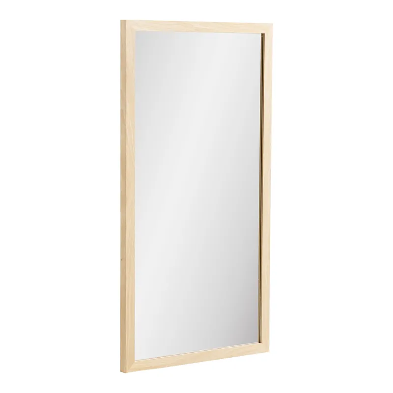 Lustro Ścienne MEBLIVA Scottsdale Drewniana Rama 45x75 cm - Naturalne