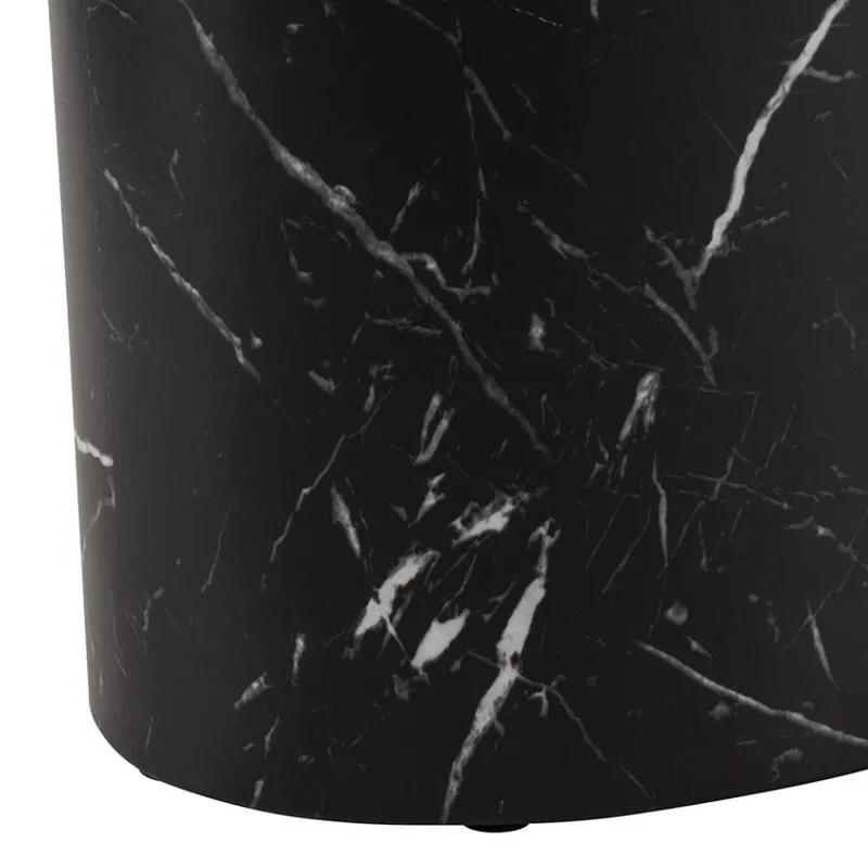 Stolik Kawowy MEBLIVA Mice Black Marble, Nowoczesny - Czarny