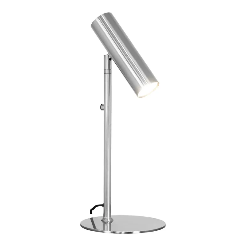 Lampa Stołowa MEBLIVA Paris Metal Nowoczesna - Srebrna