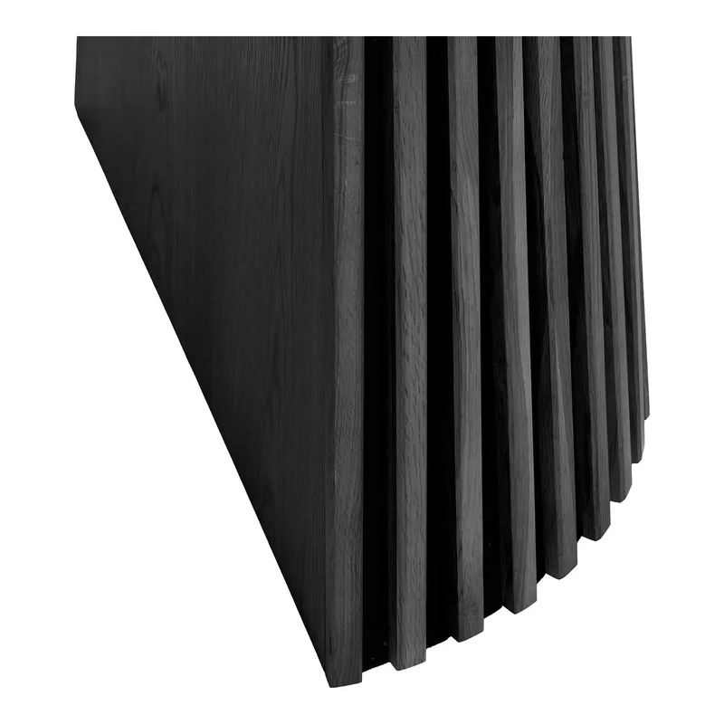 Stół Rozkładany MEBLIVA Osaka Drewno, Okrągły 120/240 cm - Czarny Dąb
