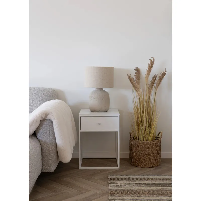 Szafka Nocna MEBLIVA Vita MDF, 40 cm, Nowoczesna - Biała