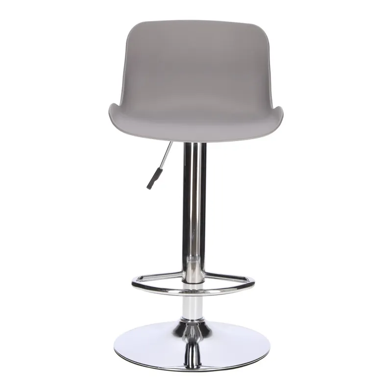 Stołek Barowy MEBLIVA Inge Skandynawski, Regulacja 60-81 cm - Szary