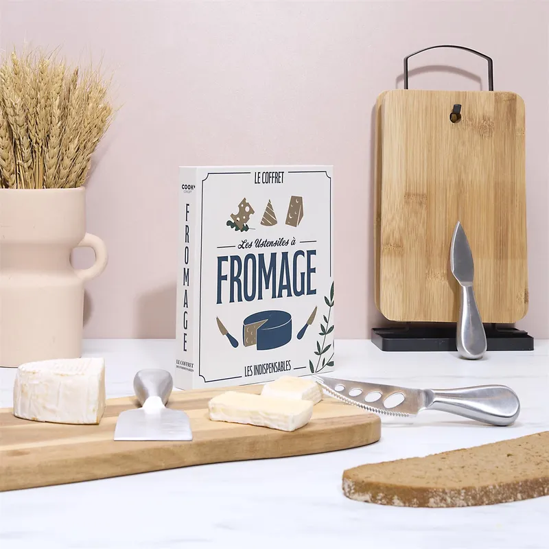 Zestaw Noży Do Sera MEBLIVA Le Coffret, Stal Nierdzewna - Beżowy