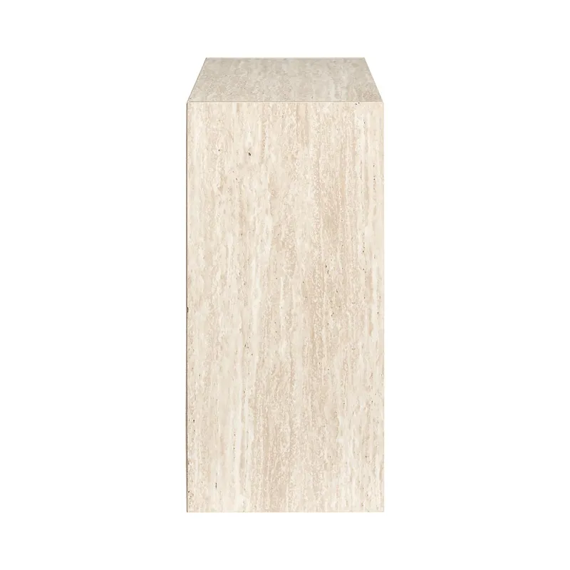 Regał MEBLIVA Stone Otwarty Na Książki, 4 Półki, MDF - Trawertyn