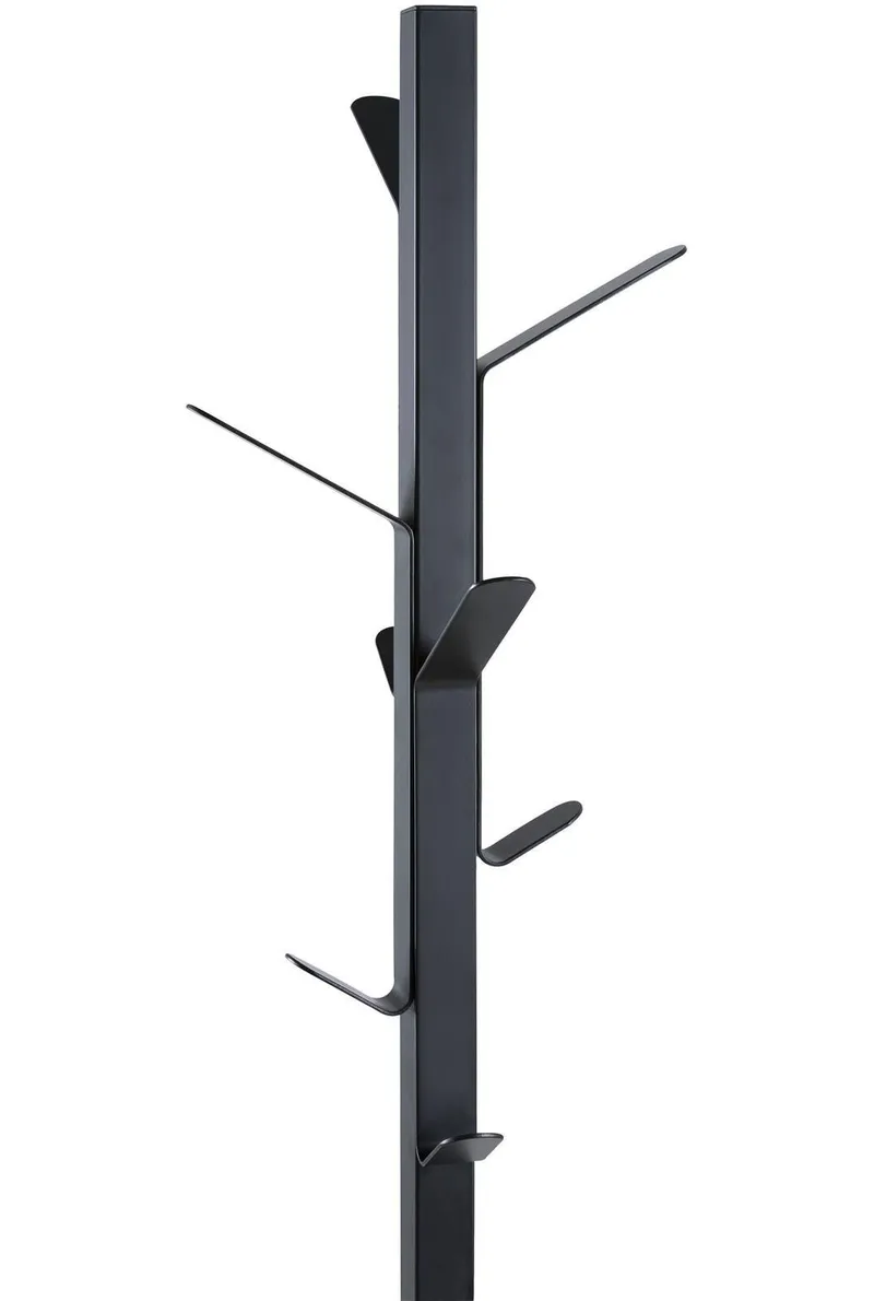 Wieszak Stojący MEBLIVA Vinson, Metal 181 cm - Czarny
