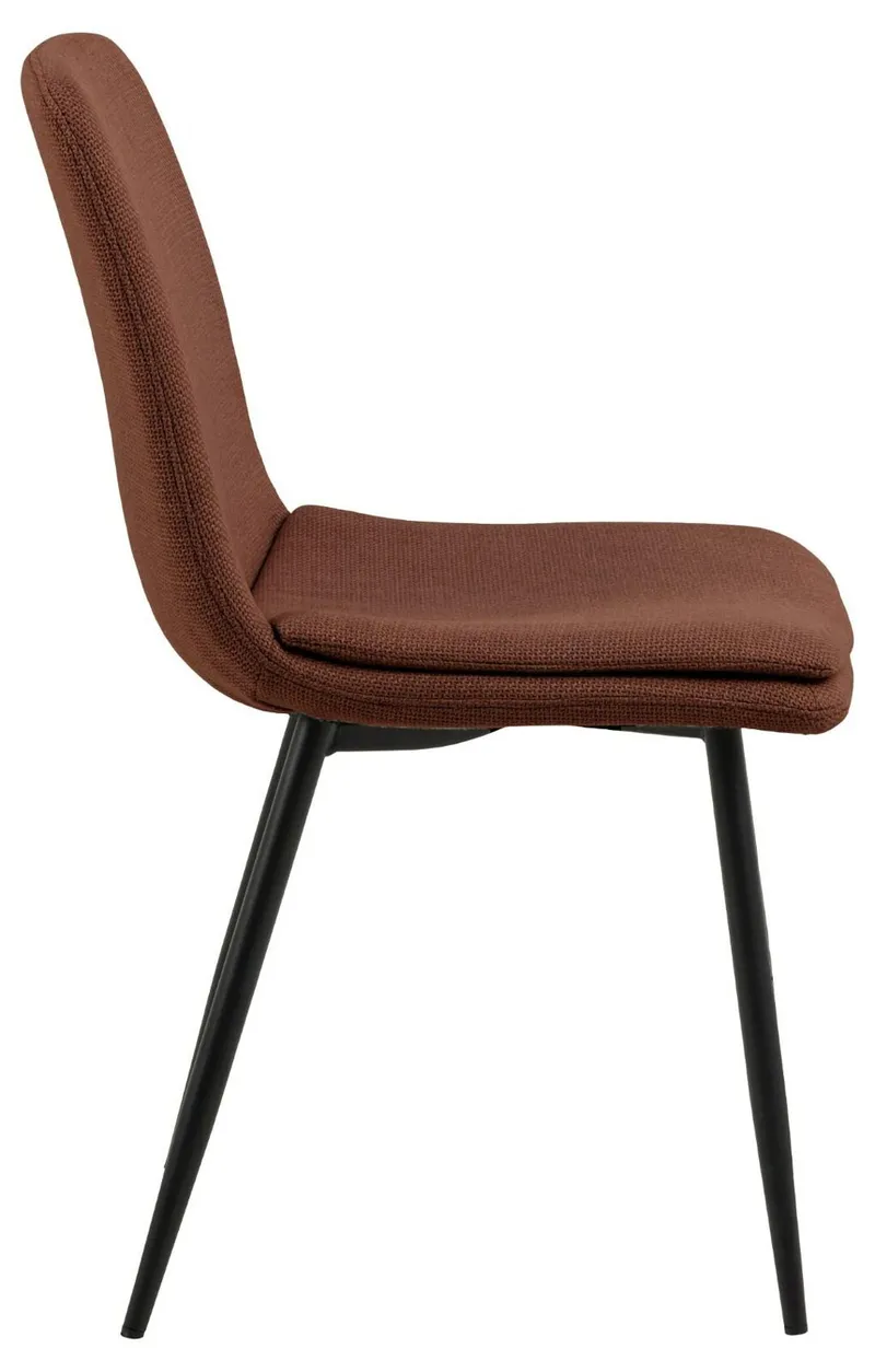 Krzesło MEBLIVA Becca Tapicerowane, Tkanina Boucle - Terracotta