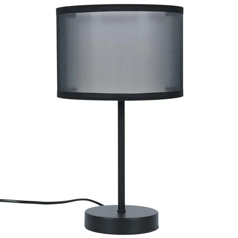 Lampa Stołowa MEBLIVA Z Podwójnym Kloszem, Metal, Skandynawski Styl - Szara