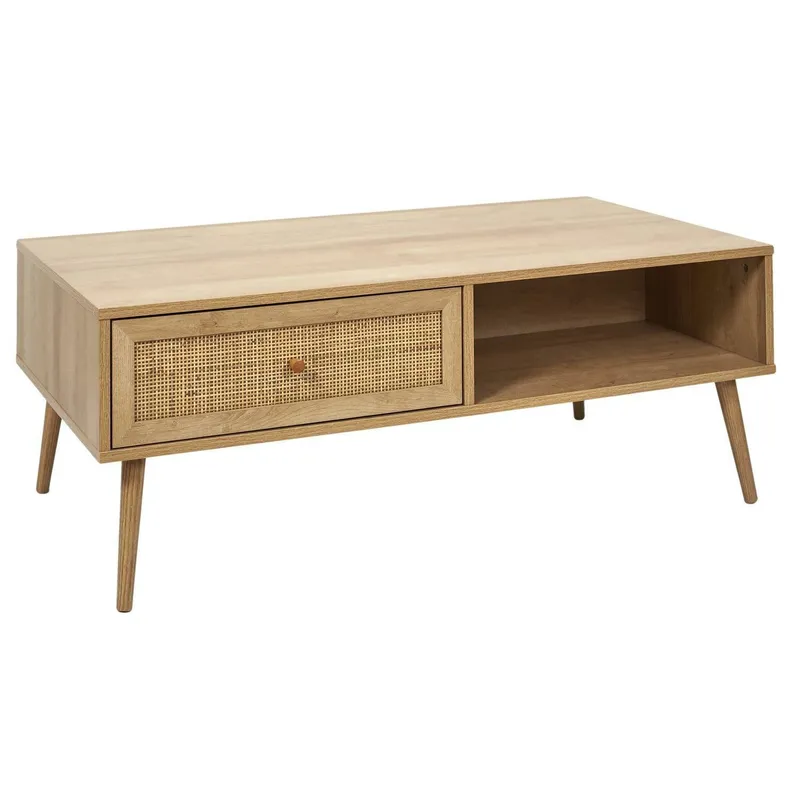 Stolik Kawowy MEBLIVA Bali Drewniany 110x59 cm - Naturalny