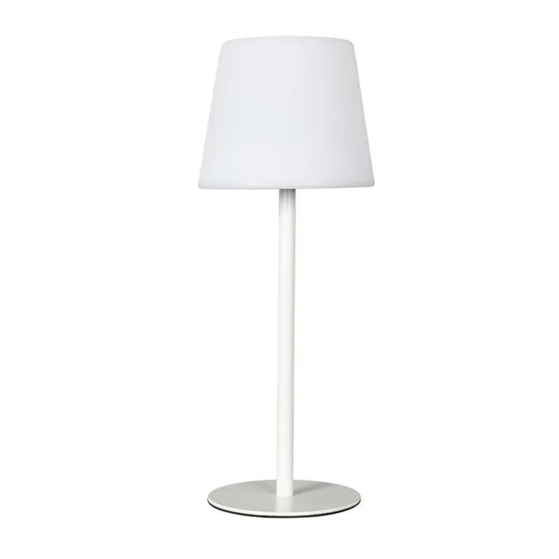 Lampa Stołowa MEBLIVA USB Biała - Nowoczesna, Ściemnialna - 40 cm