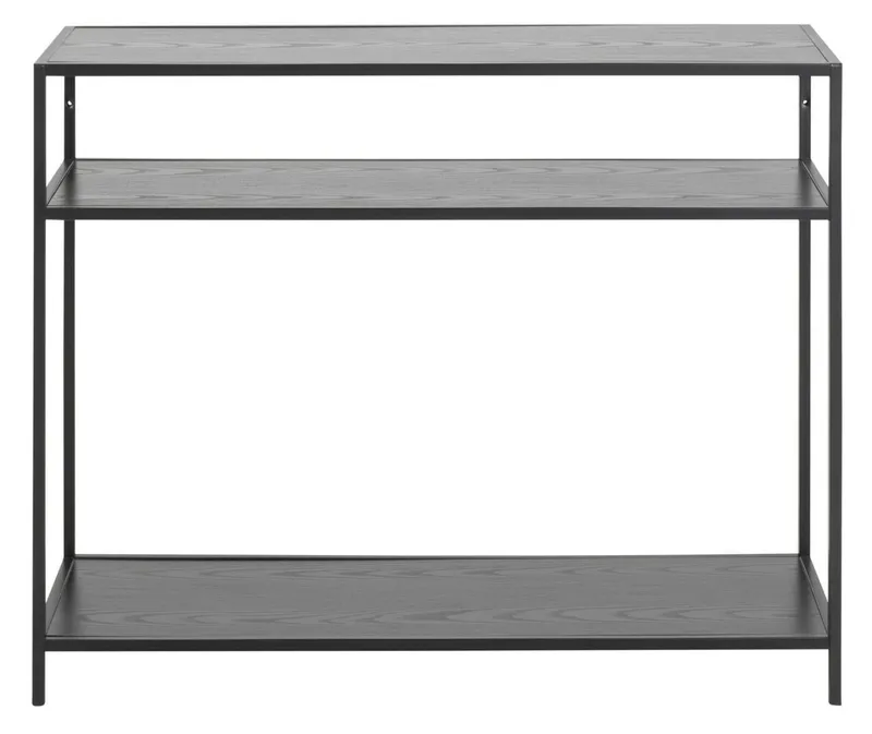 Konsola MEBLIVA Seaford, MDF Nowoczesna, 100x79x35 cm - Czarna