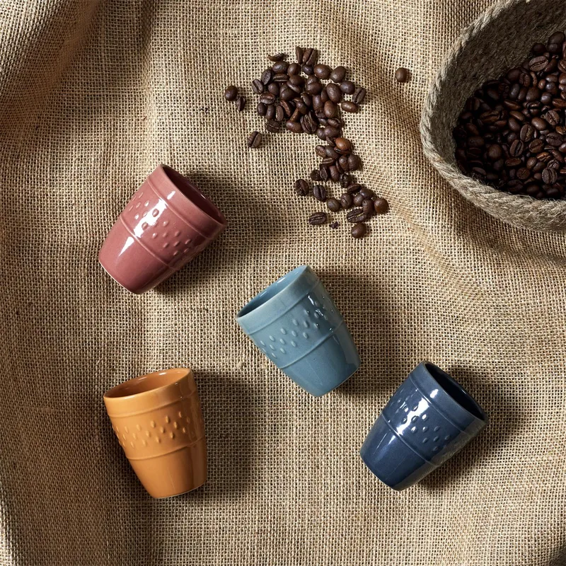 Kubek Do Espresso MEBLIVA Queso, Ceramika Nowoczesna - Żółty