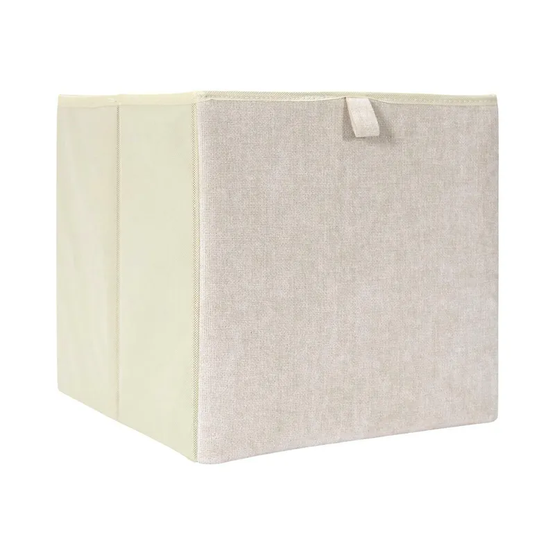 Pudełko Do Regału MEBLIVA Emilia Tektura 30x30x30cm - Beżowy