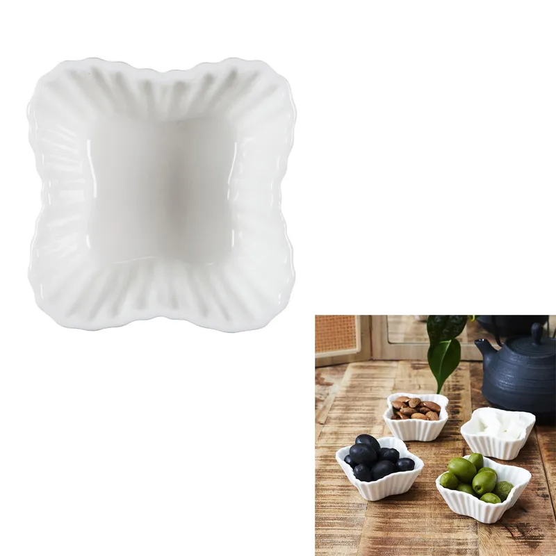Miseczka Ramekin MEBLIVA Ceramiczna Do Przystawek, Boho - Biały