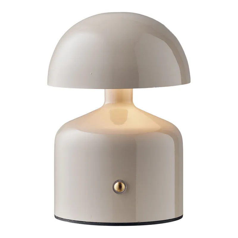 Lampa Stołowa MEBLIVA Aulla, Metal, Akumulatorowa - Szara