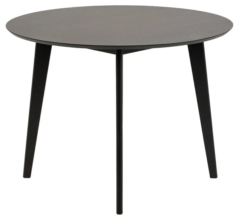 Stół Okrągły MEBLIVA Roxby Drewniany, 105 cm, Nowoczesny - Czarny