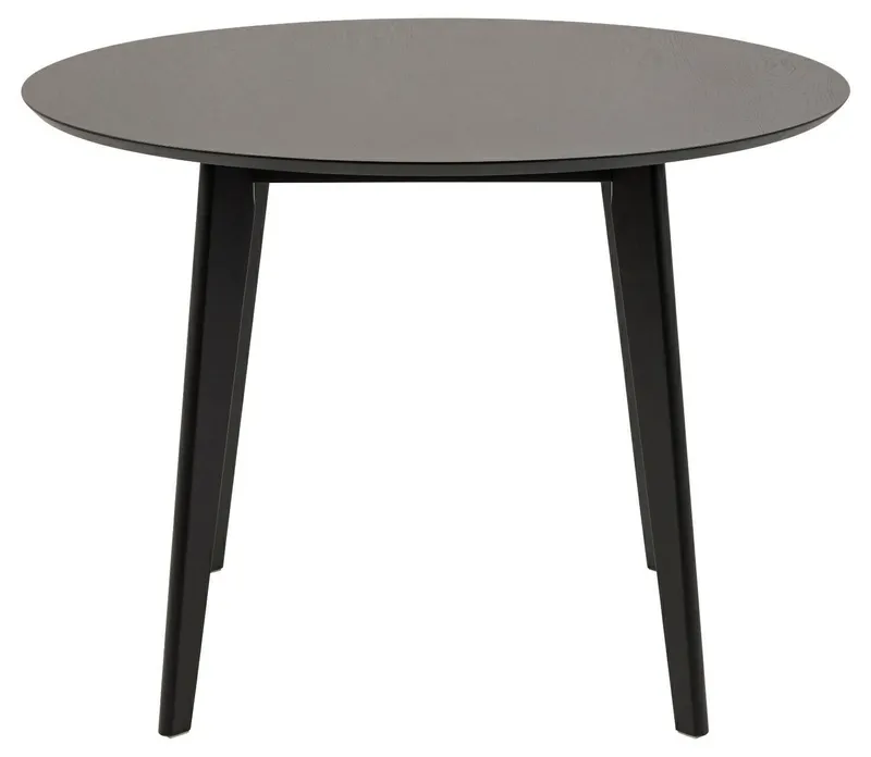 Stół Okrągły MEBLIVA Roxby Drewniany, 105 cm, Nowoczesny - Czarny