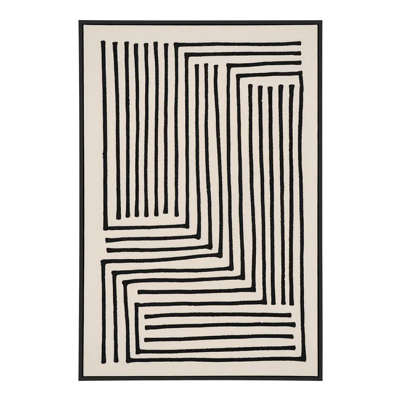 Obraz Dekoracyjny MEBLIVA Lipari 60x90cm, Płótno, Klasyczny - Czarny