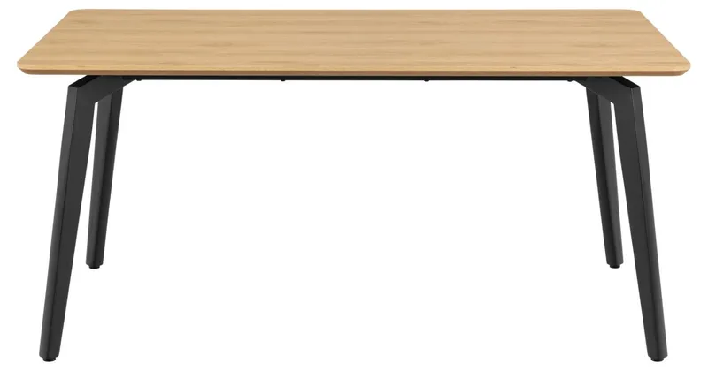 Stół MEBLIVA Cadiz Skandynawski 160x90cm - Naturalny/Czarny