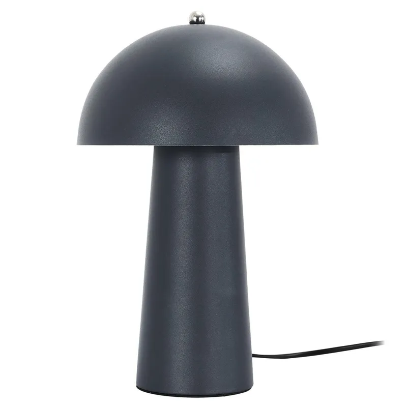 Lampka Stołowa MEBLIVA Mushroom, Nowoczesna, Minimalistyczna - Czarna
