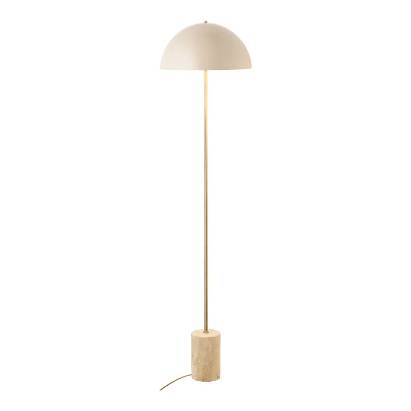 Lampa Podłogowa MEBLIVA Sheffield Marmur, Glamour - Beżowy