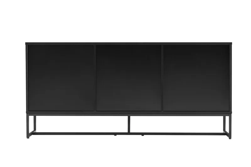 Komoda MEBLIVA Clar 160 cm, MDF, Skandynawska - Czarny