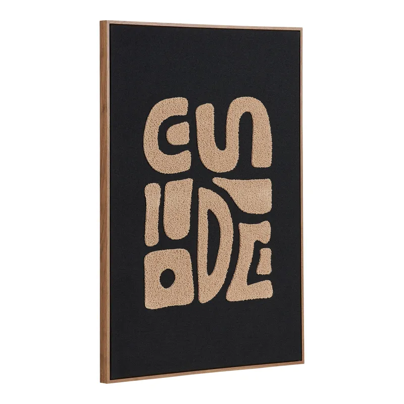 Obraz Dekoracyjny MEBLIVA Tine 50x70 cm, Płyta MDF - Beżowy