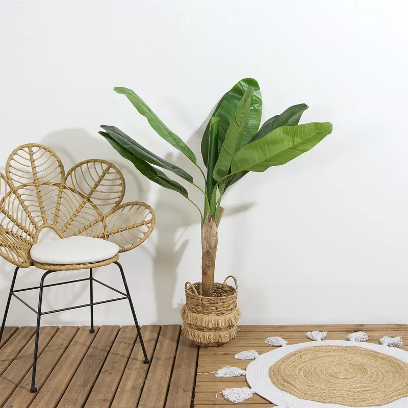 Sztuczna Roślina MEBLIVA Bananowiec 120 cm Do Salonu - Zielony