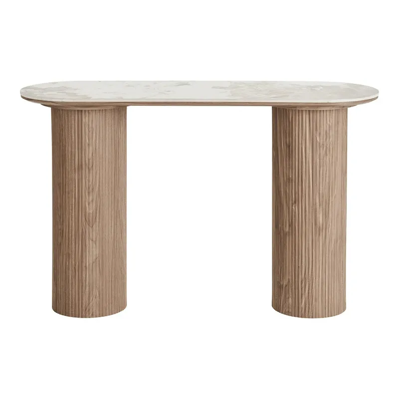 Konsola MEBLIVA Athens Ceramiczna 120 cm Nowoczesna - Biała