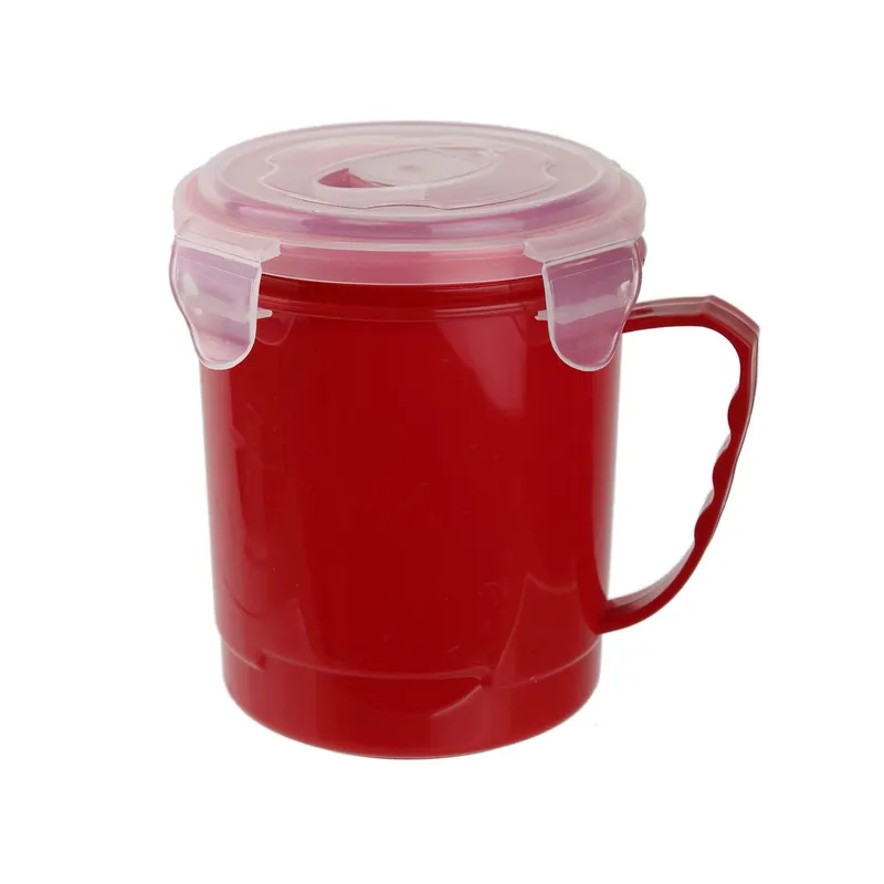Kubek Na Zupę MEBLIVA 630ml Pojemnik Do Pracy - Czerwony